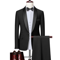 Men Autumn Wedding Party Three Pieces Jacket