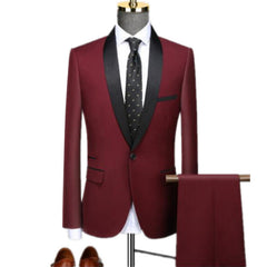 Men Autumn Wedding Party Three Pieces Jacket