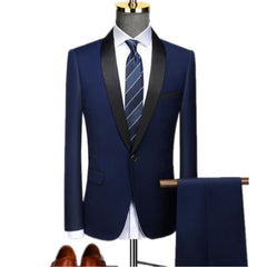 Men Autumn Wedding Party Three Pieces Jacket