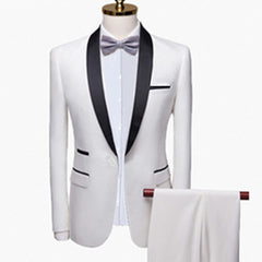 Men Autumn Wedding Party Three Pieces Jacket