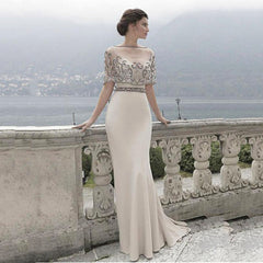 Embroidery Beads Evening Dress 2022 Sexy