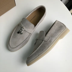 Genuine Leather Kid suede Women Flat