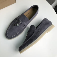 Genuine Leather Kid suede Women Flat