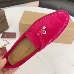 Genuine Leather Kid suede Women Flat