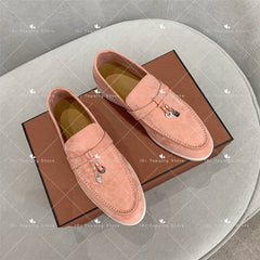 Genuine Leather Kid suede Women Flat