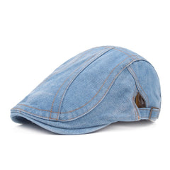 Adjustable Denim Beret Hats Men Women