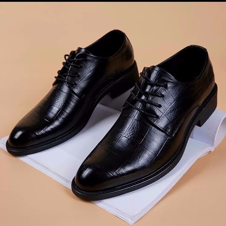 New Black Men Suit Shoes Party Men