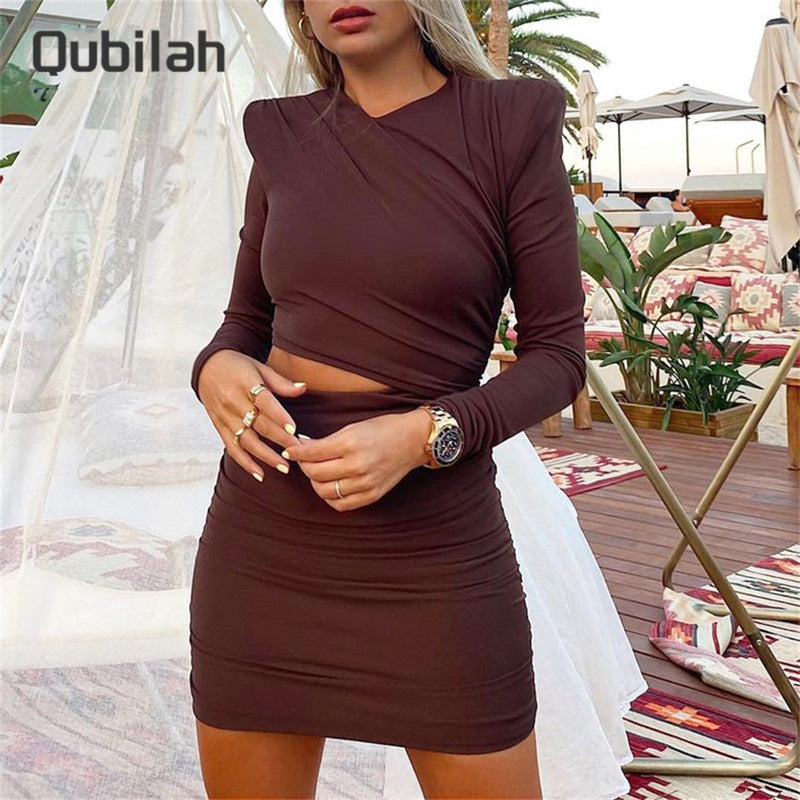 Dresses Women Hollow Out Bodycon Dress Polyester