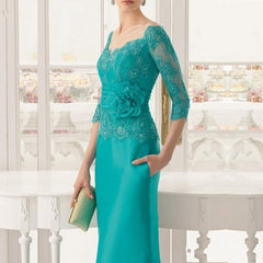 Gorgeous Teal Lace Full Length