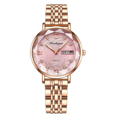 Luxury Rose Gold Watch Women Bracelet Watches