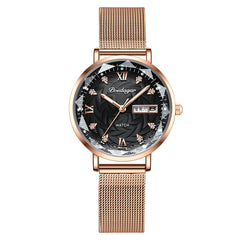 Luxury Rose Gold Watch Women Bracelet Watches