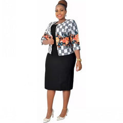 2 Piece Set African Dresses For Women 5XL 4XL Plus