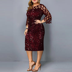 Plus Size Clothing For Women Midi Dress