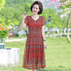 Summer Chiffon Dress 2022 Casual Short Sleeve