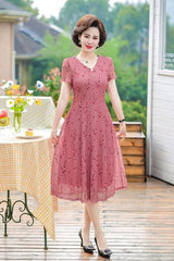 Summer Chiffon Dress 2022 Casual Short Sleeve