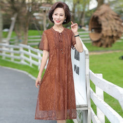 Summer Chiffon Dress 2022 Casual Short Sleeve