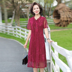 Summer Chiffon Dress 2022 Casual Short Sleeve