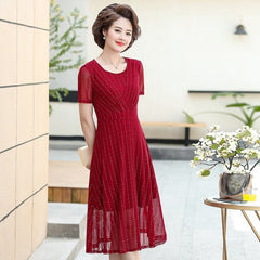 Summer Chiffon Dress 2022 Casual Short Sleeve