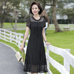 Summer Chiffon Dress 2022 Casual Short Sleeve