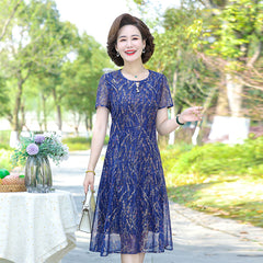 Summer Chiffon Dress 2022 Casual Short Sleeve