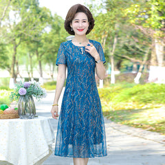 Summer Chiffon Dress 2022 Casual Short Sleeve