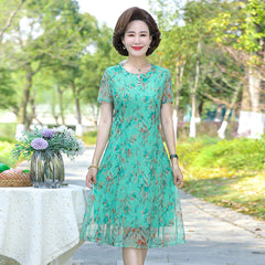 Summer Chiffon Dress 2022 Casual Short Sleeve