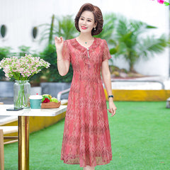 Summer Chiffon Dress 2022 Casual Short Sleeve