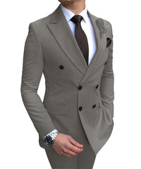 2022 New Beige Men&#39;s Suit 2 Pieces