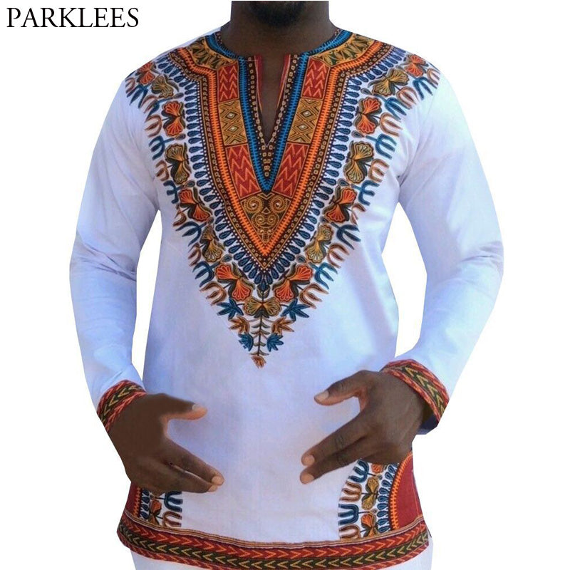 Men&#39;s Hipster African  Shirt Homme