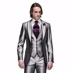 Latest Coat Pant Designs Beige Men Suit Prom Tuxedo Slim